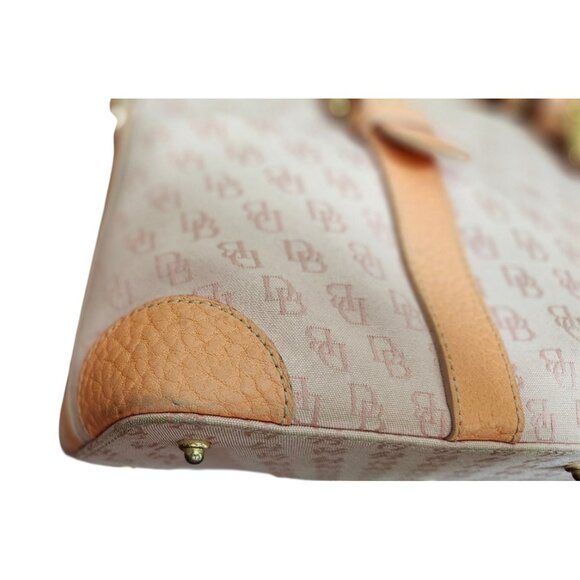 Y2K Dooney & Bourke Logo Pink Canvas Bag Purse - Picture 11 of 16
